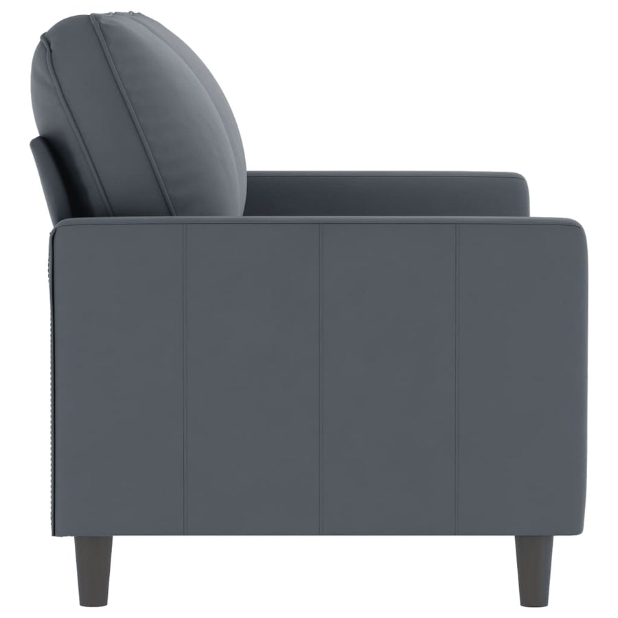 Tweezitsbank Fluweel 120 cm Donkergrijs