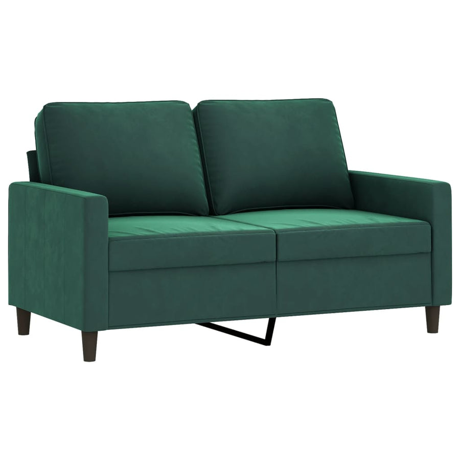 Tweezitsbank Fluweel 120 cm Donkergroen