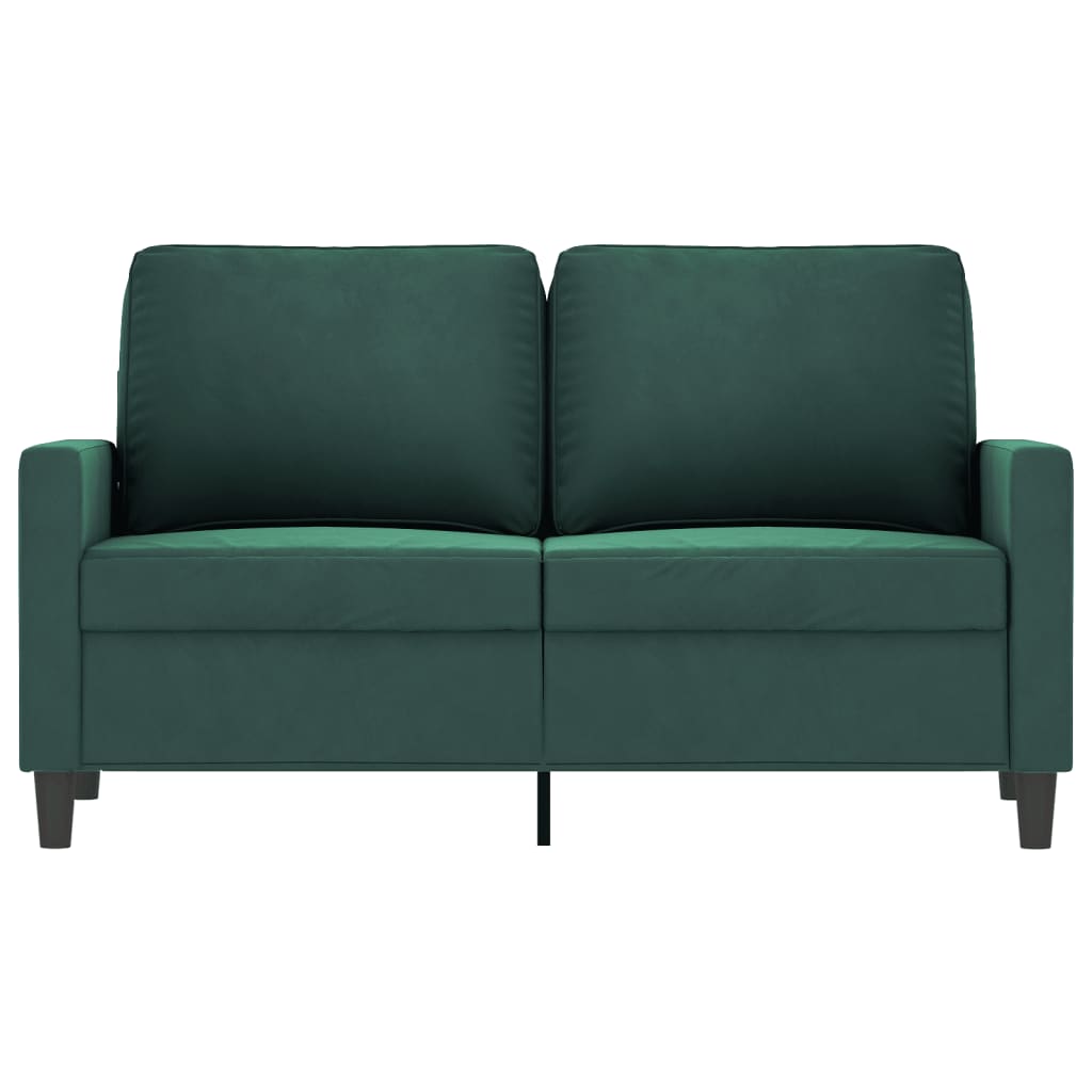 Tweezitsbank Fluweel 120 cm Donkergroen