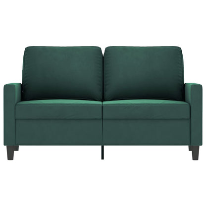 Tweezitsbank Fluweel 120 cm Donkergroen
