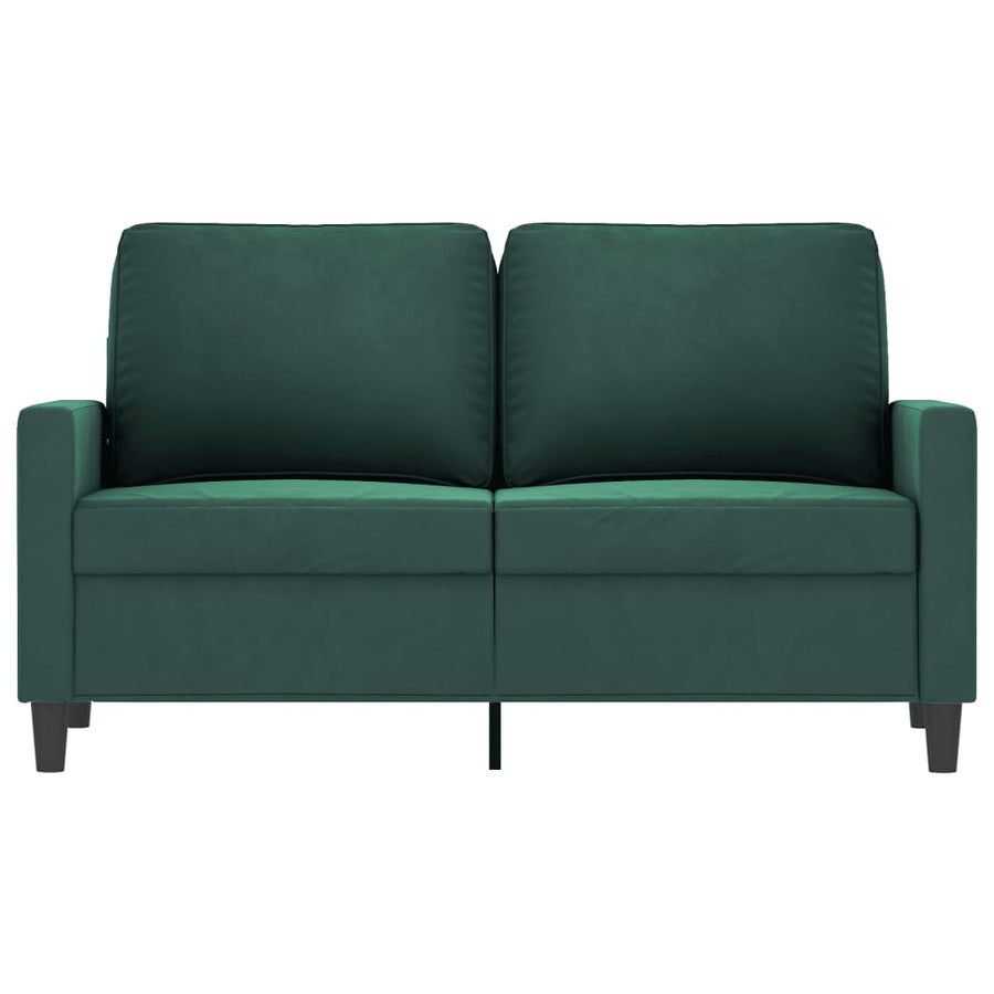Tweezitsbank Fluweel 120 cm Donkergroen