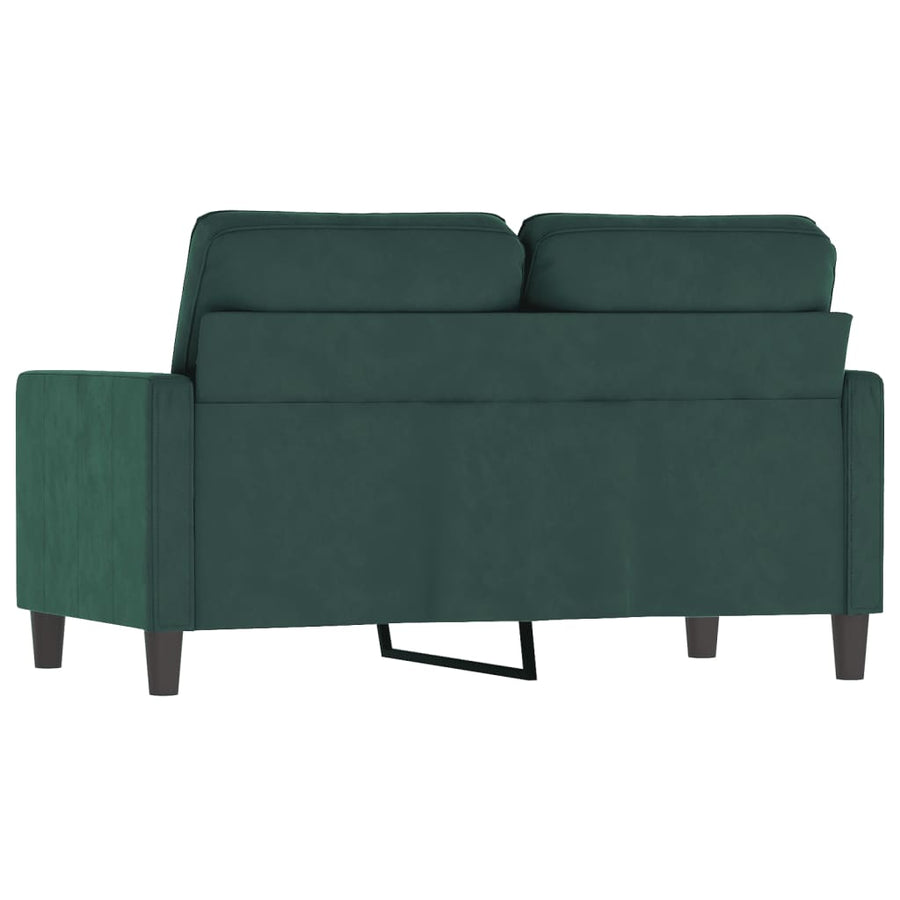 Tweezitsbank Fluweel 120 cm Donkergroen