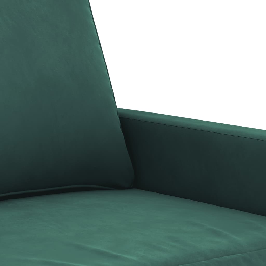Tweezitsbank Fluweel 120 cm Donkergroen