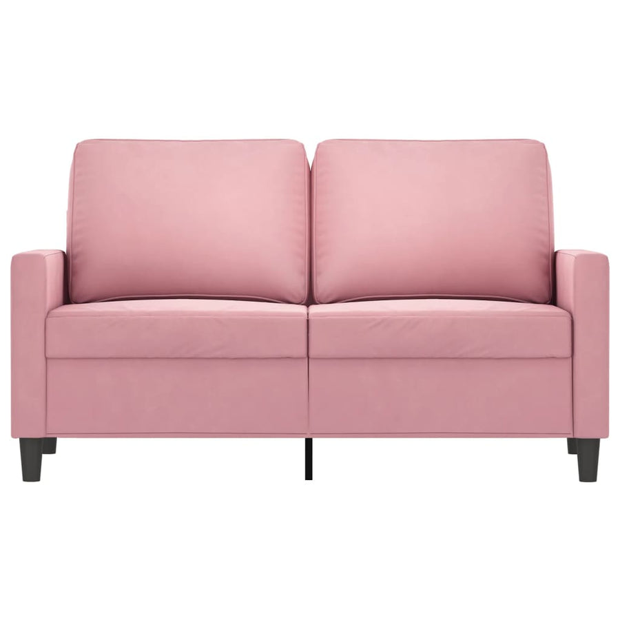 Tweezitsbank Fluweel 120 cm Roze