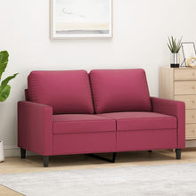 Tweezitsbank Fluweel 120 cm Wijnrood