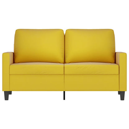 Tweezitsbank Fluweel 120 cm Geel