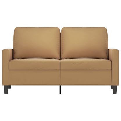 Tweezitsbank Fluweel 120 cm Bruin