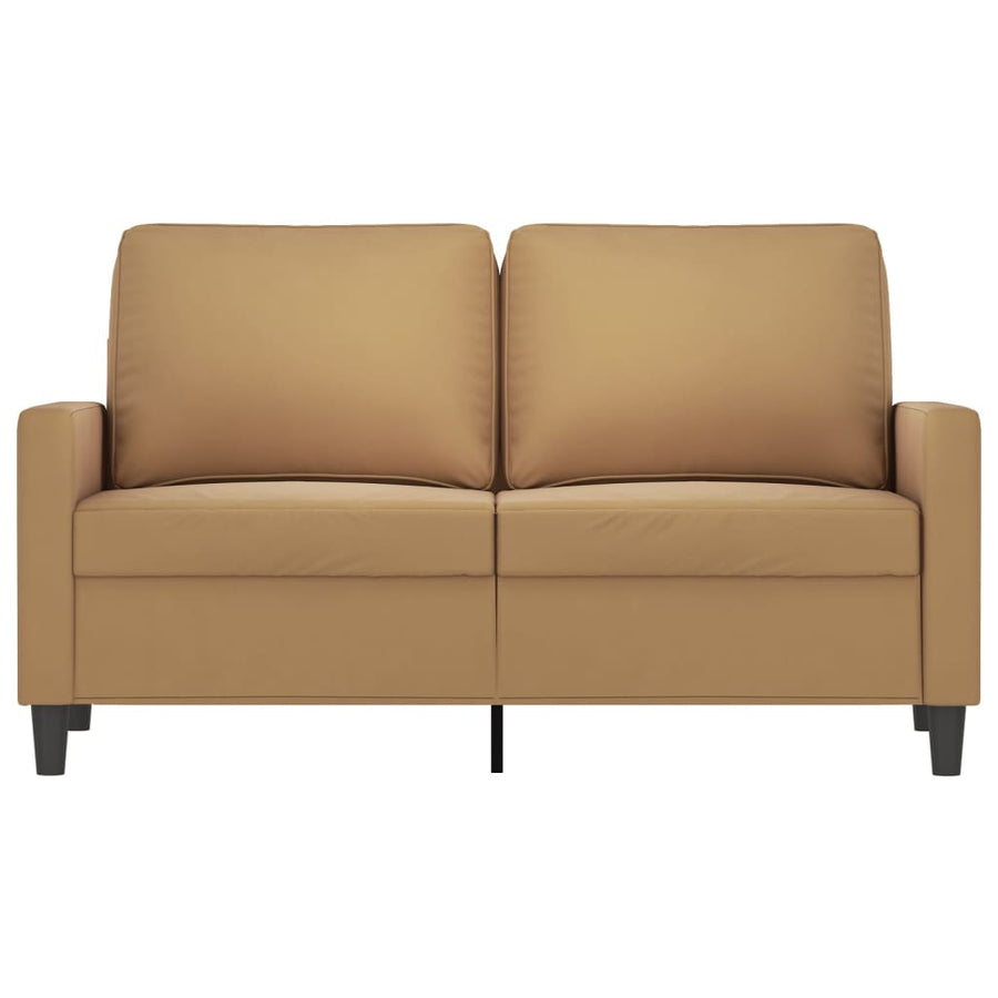 Tweezitsbank Fluweel 120 cm Bruin