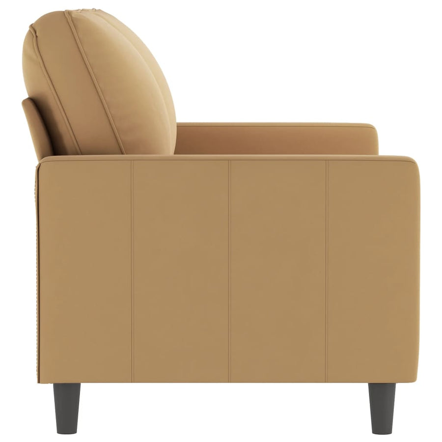 Tweezitsbank Fluweel 120 cm Bruin