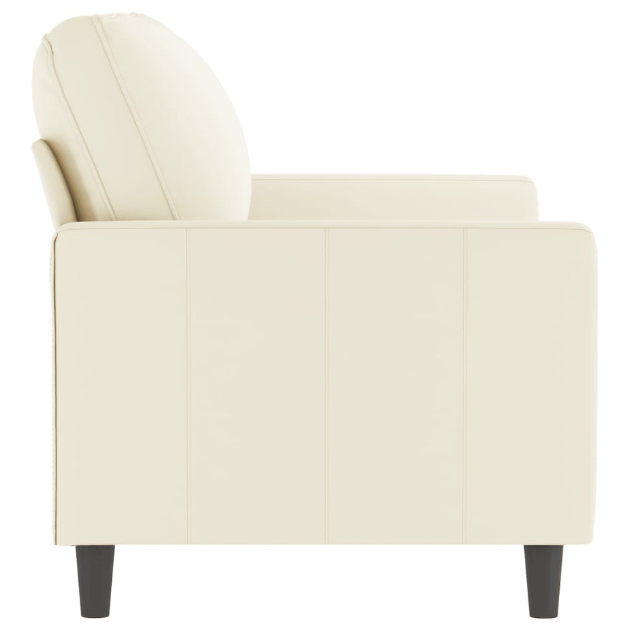 Tweezitsbank Fluweel Kleurig 120 cm Crème