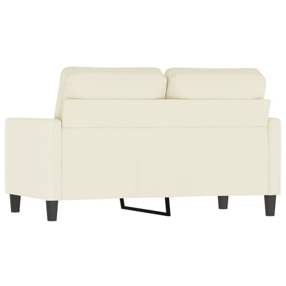 Tweezitsbank Fluweel Kleurig 120 cm Crème
