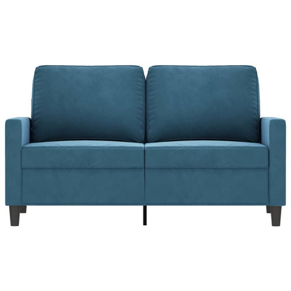 Tweezitsbank Fluweel 120 cm Blauw