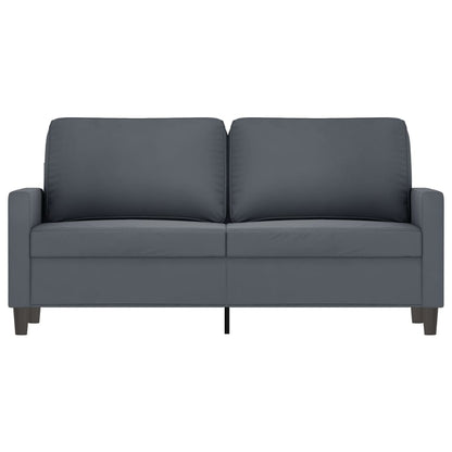 Tweezitsbank Fluweel 140 cm Donkergrijs