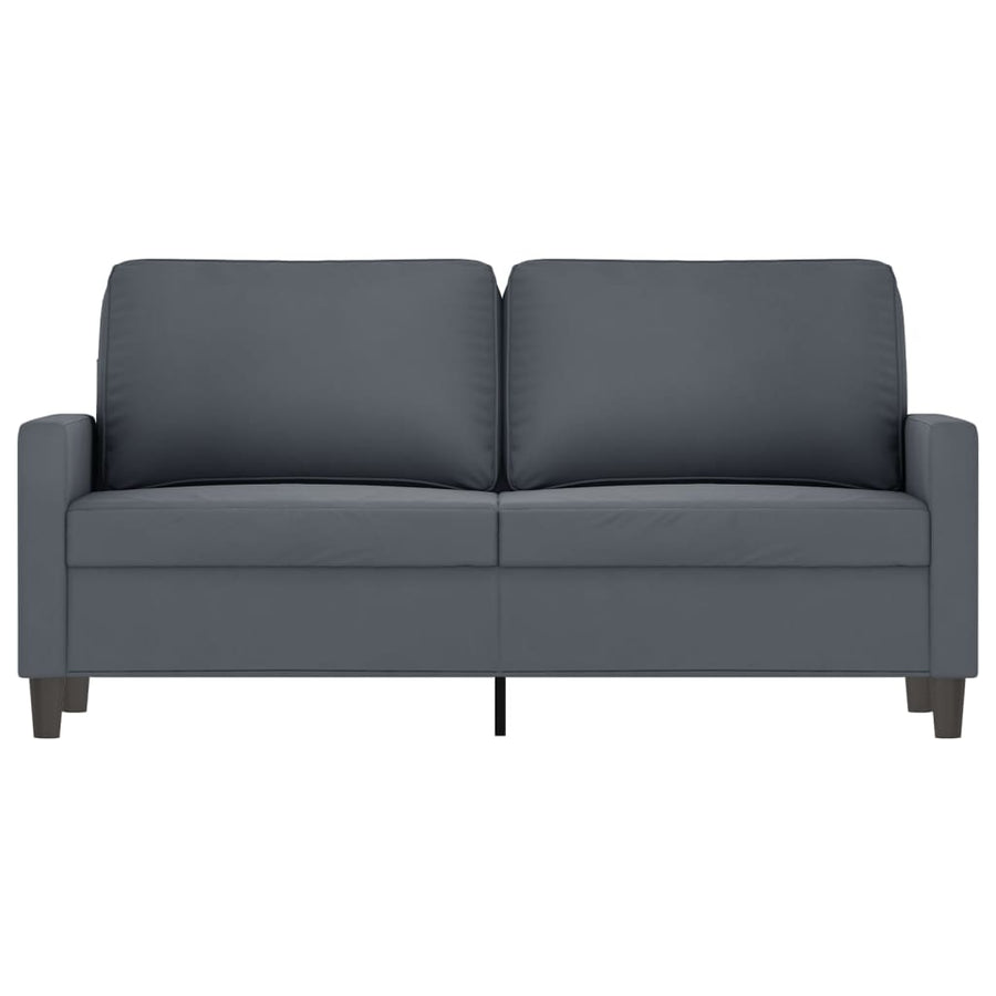 Tweezitsbank Fluweel 140 cm Donkergrijs