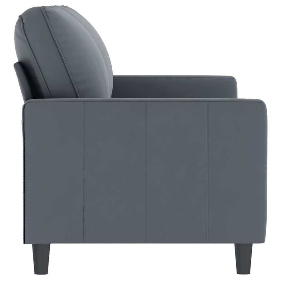 Tweezitsbank Fluweel 140 cm Donkergrijs