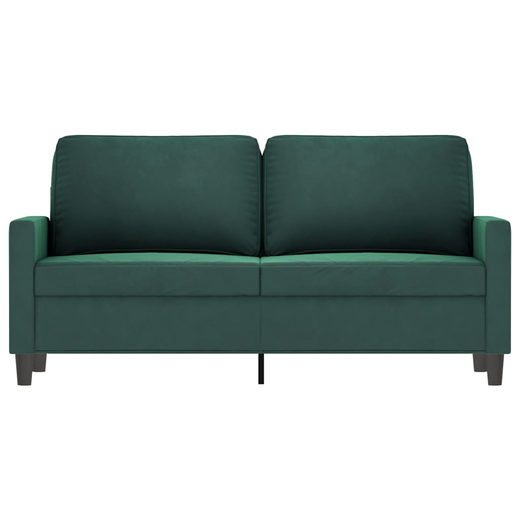 Tweezitsbank Fluweel 140 cm Donkergroen