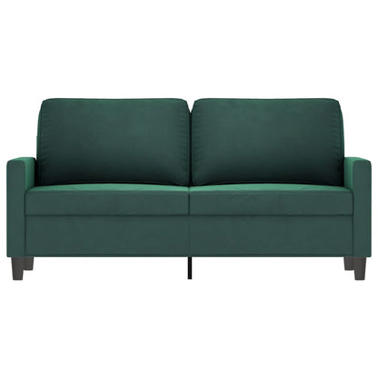 Tweezitsbank Fluweel 140 cm Donkergroen