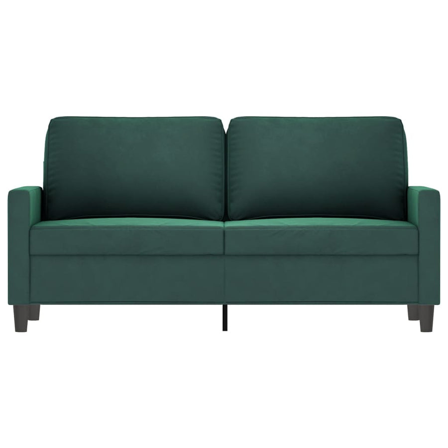 Tweezitsbank Fluweel 140 cm Donkergroen