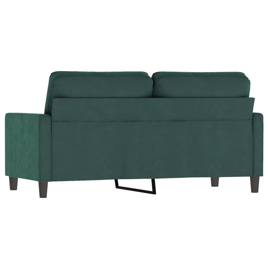 Tweezitsbank Fluweel 140 cm Donkergroen