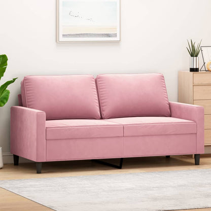 Tweezitsbank Fluweel 140 cm Roze