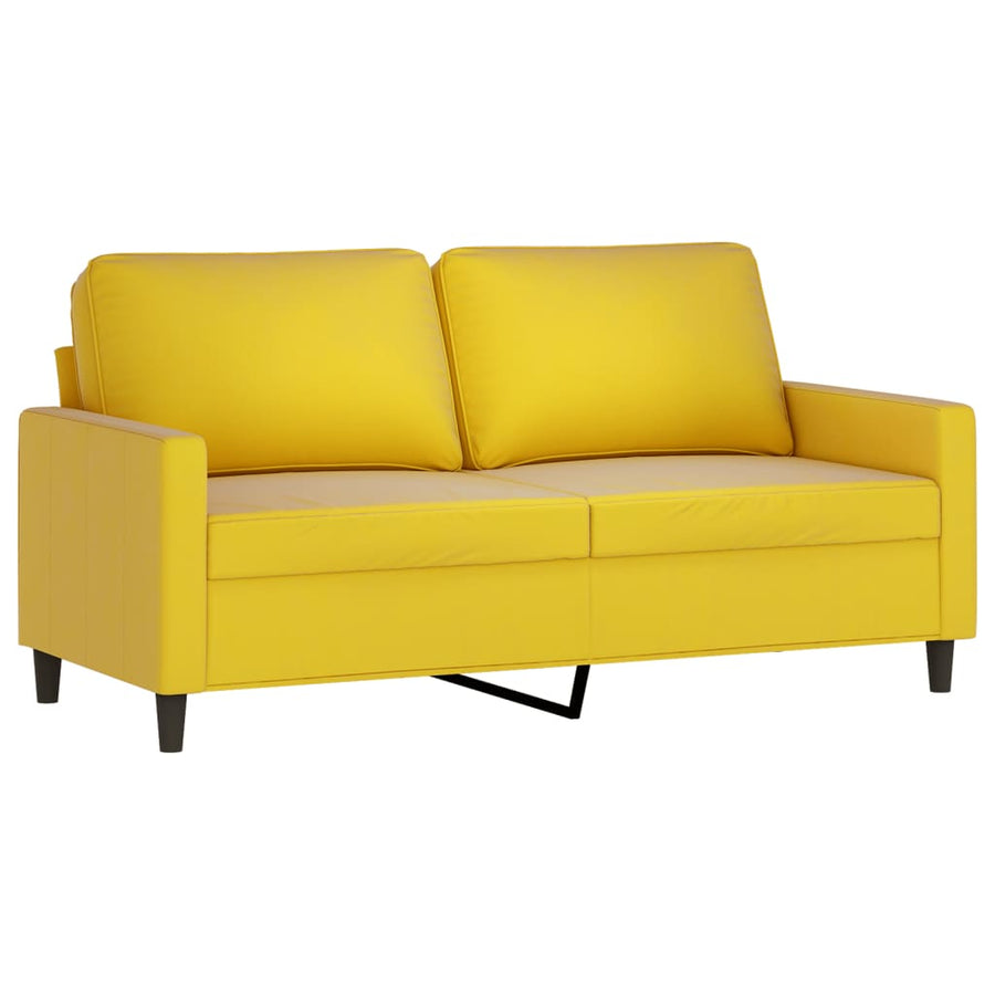 Tweezitsbank Fluweel 140 cm Geel