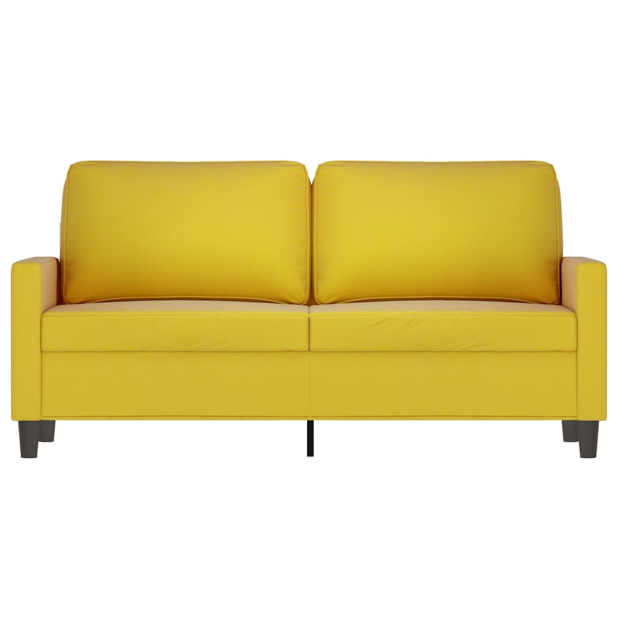 Tweezitsbank Fluweel 140 cm Geel