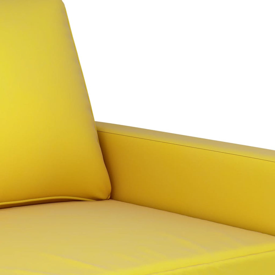 Tweezitsbank Fluweel 140 cm Geel