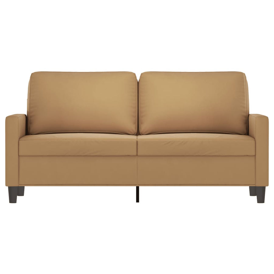 Tweezitsbank Stof 140 cm Bruin
