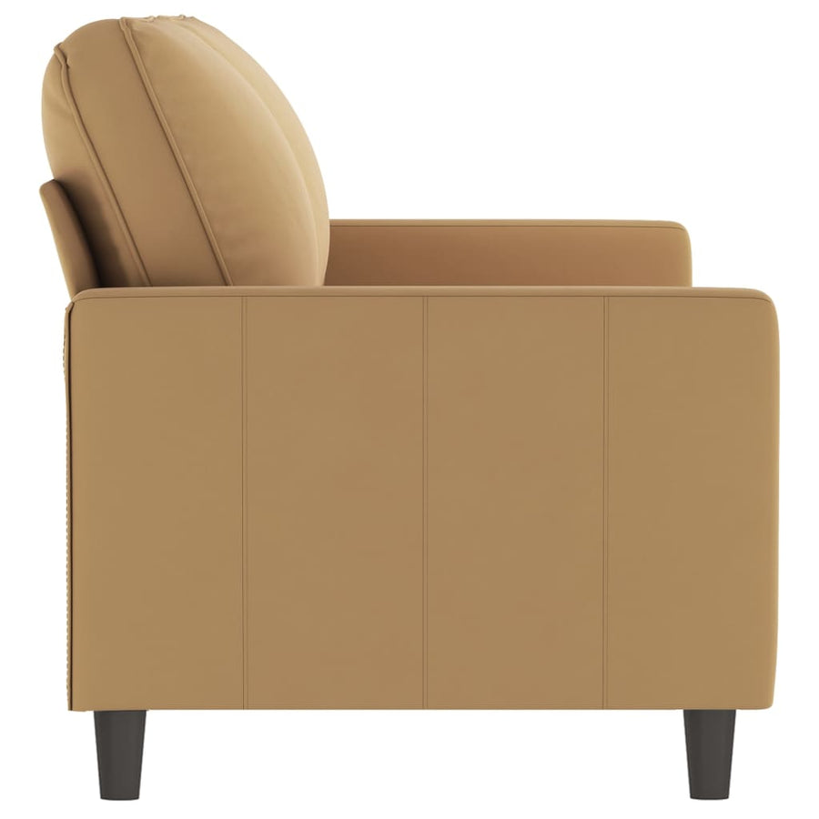 Tweezitsbank Stof 140 cm Bruin