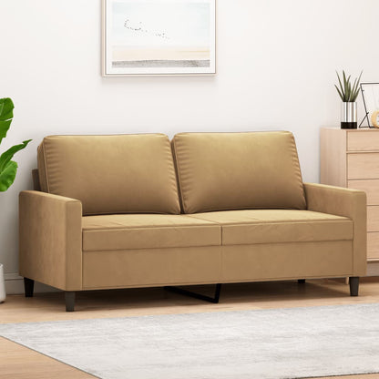 Tweezitsbank Stof 140 cm Bruin