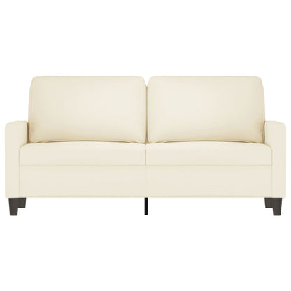 Tweezitsbank Fluweel Kleurig 140 cm Crème