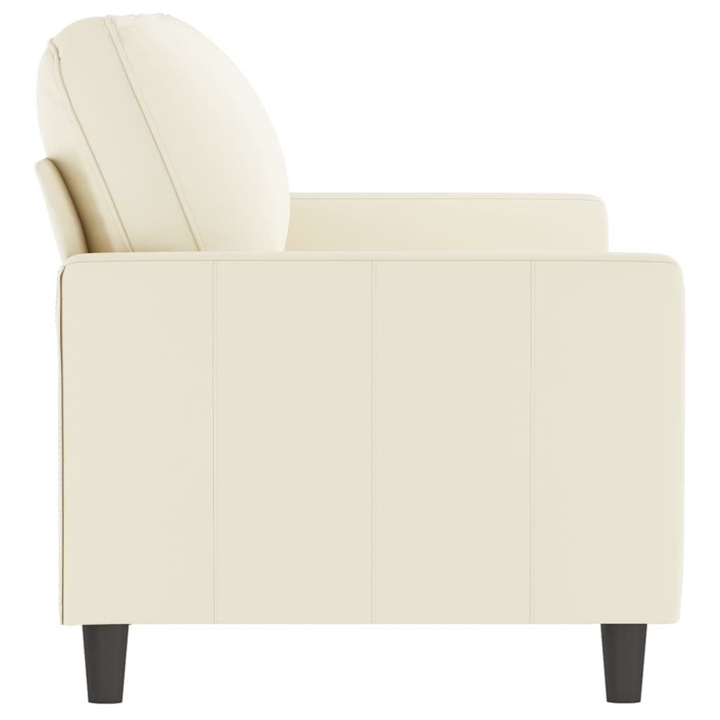 Tweezitsbank Fluweel Kleurig 140 cm Crème