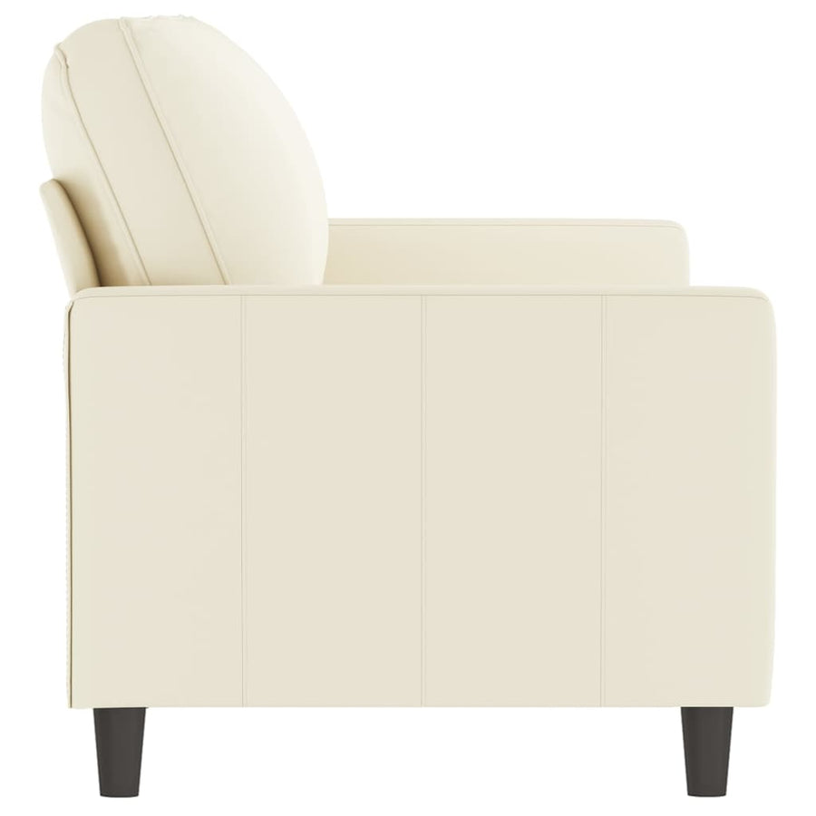 Tweezitsbank Fluweel Kleurig 140 cm Crème