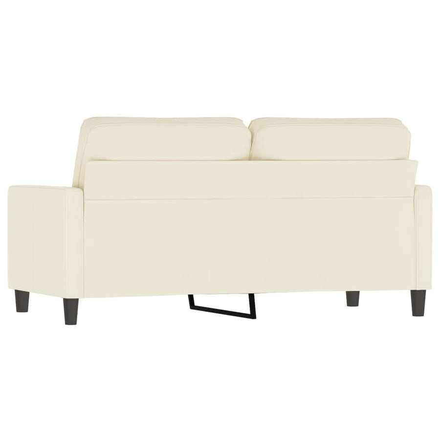 Tweezitsbank Fluweel Kleurig 140 cm Crème