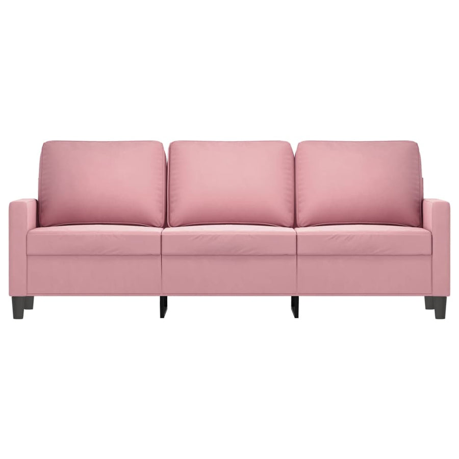 Driezitsbank Fluweel 180 cm Roze