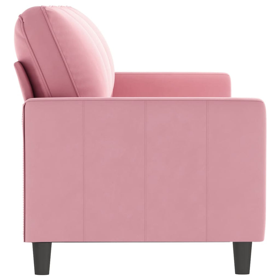 Driezitsbank Fluweel 180 cm Roze