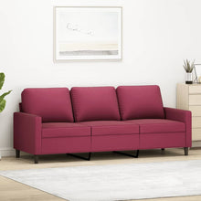 Driezitsbank Fluweel 180 cm Wijnrood