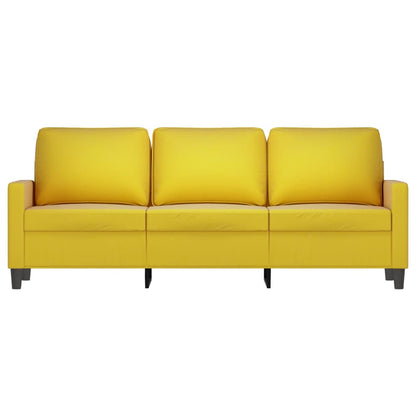 Driezitsbank Fluweel 180 cm Geel