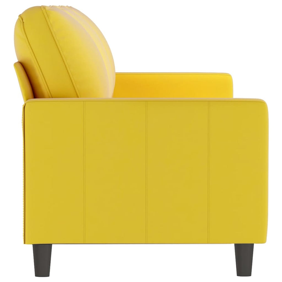 Driezitsbank Fluweel 180 cm Geel