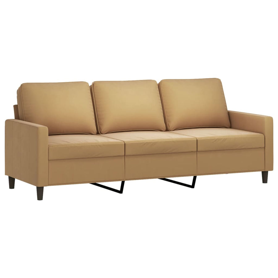 Driezitsbank Fluweel 180 cm Bruin