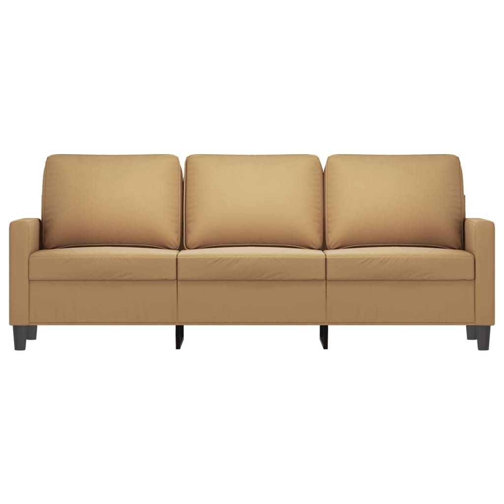 Driezitsbank Fluweel 180 cm Bruin
