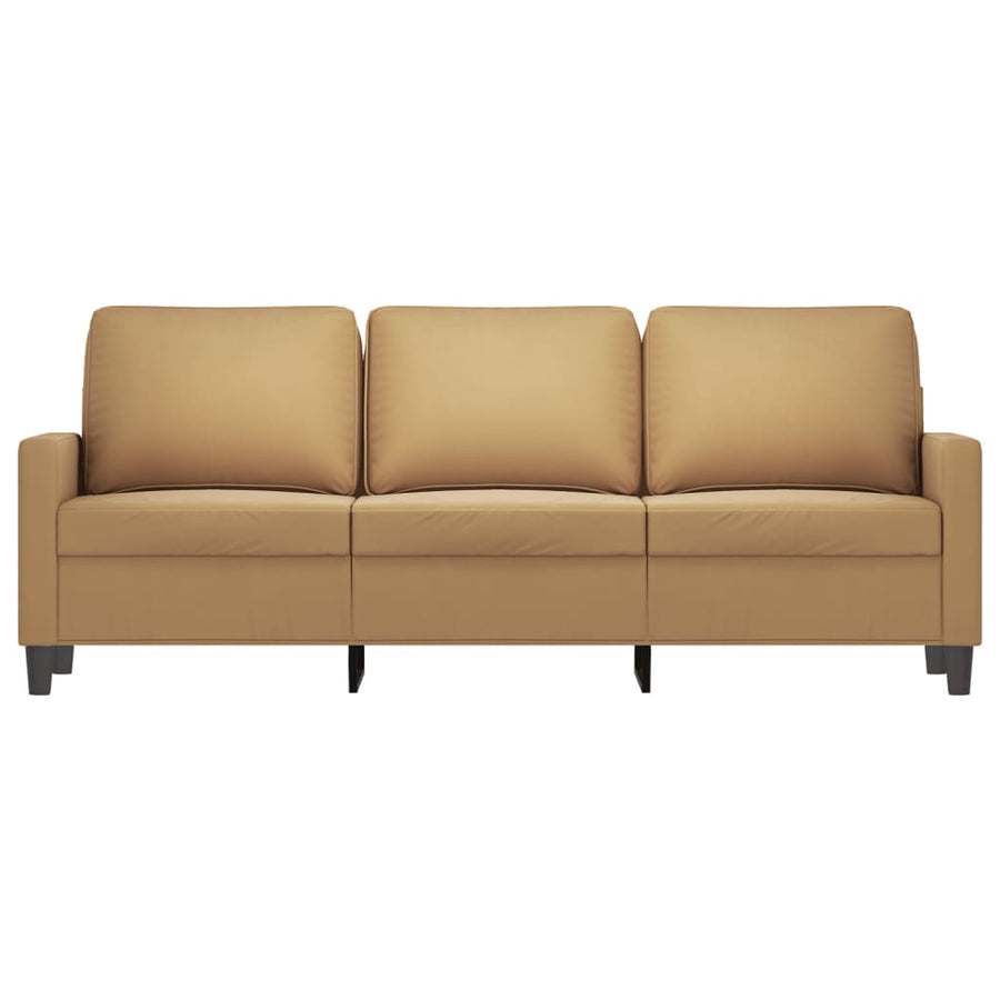 Driezitsbank Fluweel 180 cm Bruin