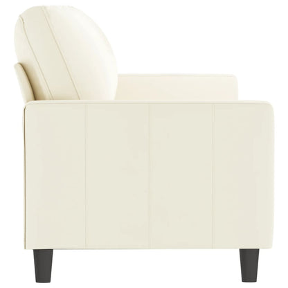 Driezitsbank Fluweel Kleurig 180 cm Crème
