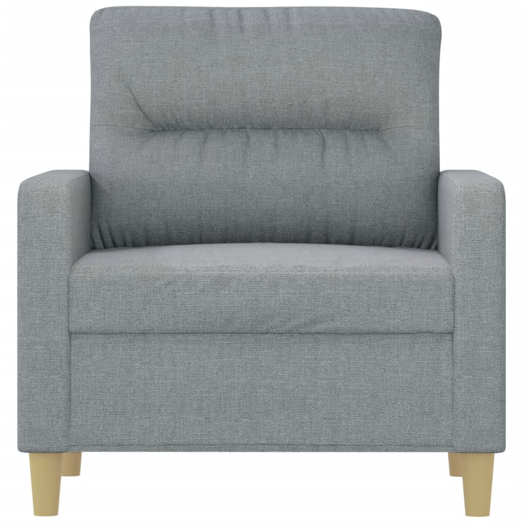 Fauteuil Stof 60 cm Lichtgrijs