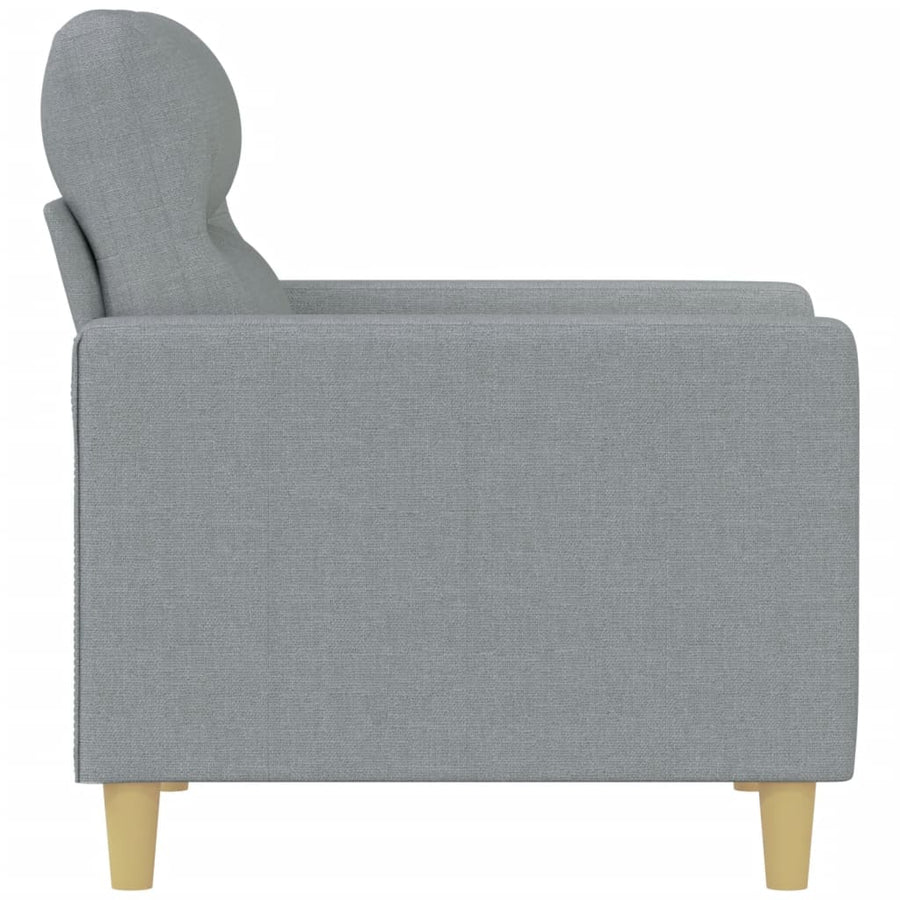 Fauteuil Stof 60 cm Lichtgrijs