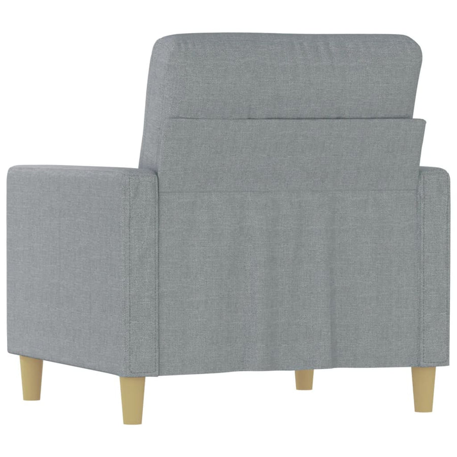 Fauteuil Stof 60 cm Lichtgrijs