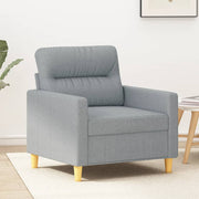 Fauteuil 60 cm stof lichtgrijs 78x77x80 cm