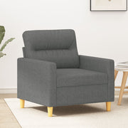Fauteuil 60 cm stof donkergrijs 78x77x80 cm