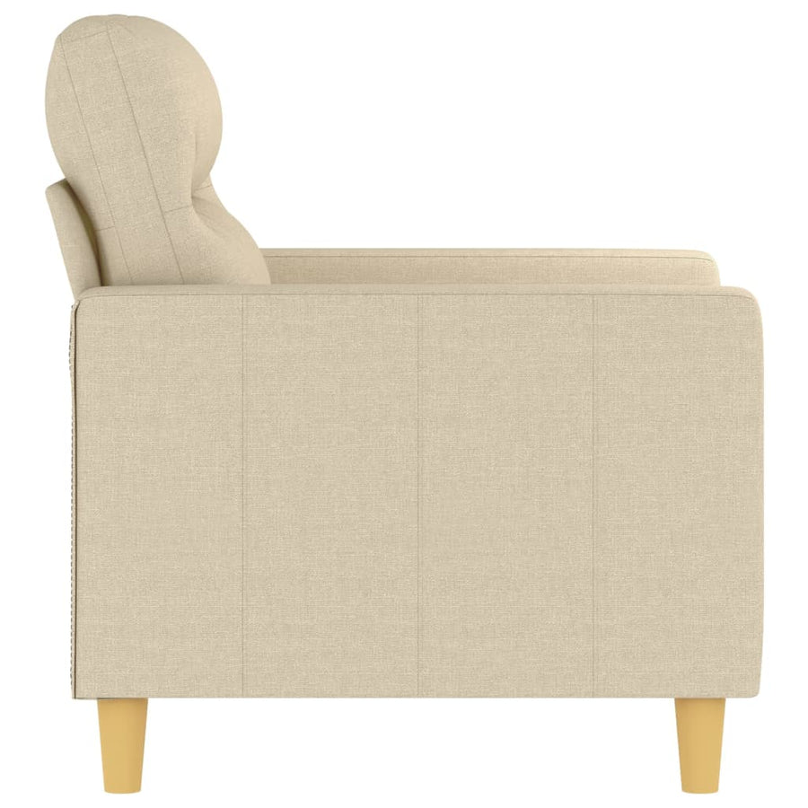 Fauteuil Stof Kleurig 60 cm Crème