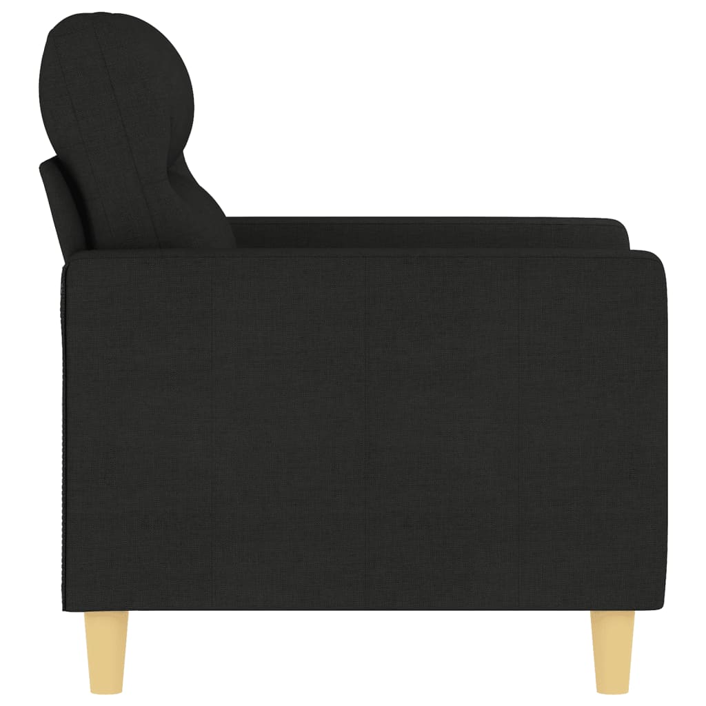 Fauteuil Stof 60 cm Zwart